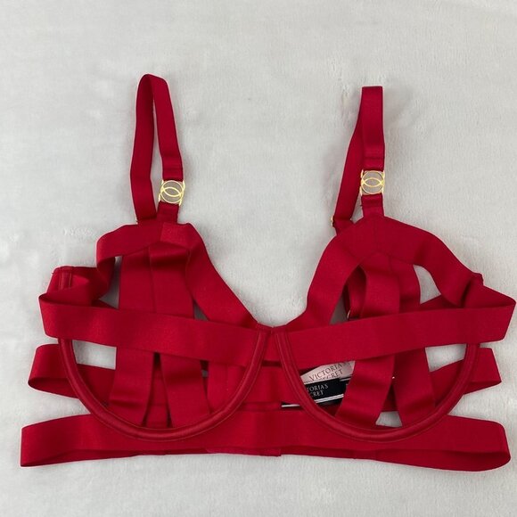 Victoria's Secret Red Strappy Bra - Picture 7 of 12